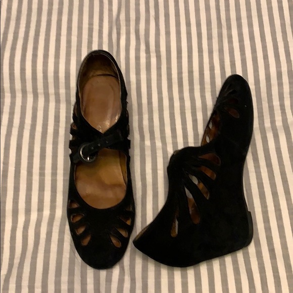 Jeffrey Campbell black Mary Jane wedges size 6 - Picture 2 of 3